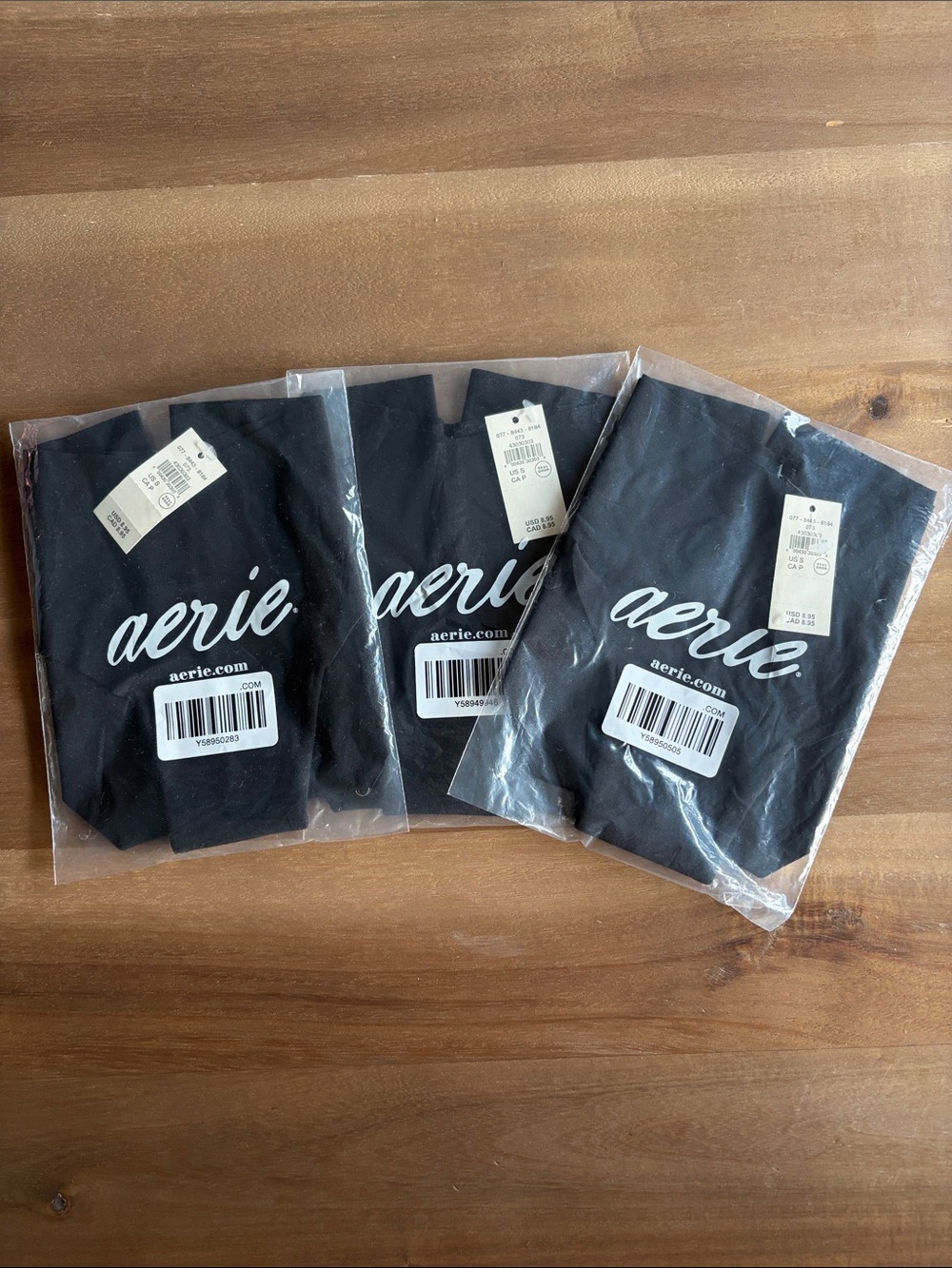 aerie Women’s Black Cotton Bikini Panties - Pack